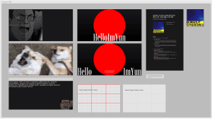 레이아웃을 실제로 그리고 재밌게 하기 위해 웃긴 사진들과 노션에 정리하던 이미지가 담겨있습니다.