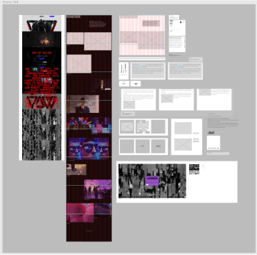 첫번 째로 만든 레퍼런스들과 레이아웃 사진이 담겨있습니다.